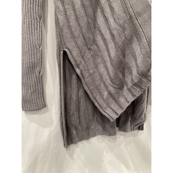 Lovers + Friends Women’s XS Cardigan Long Sleeve Ribbed Open Front Gray Sweater - Picture 3 of 6
